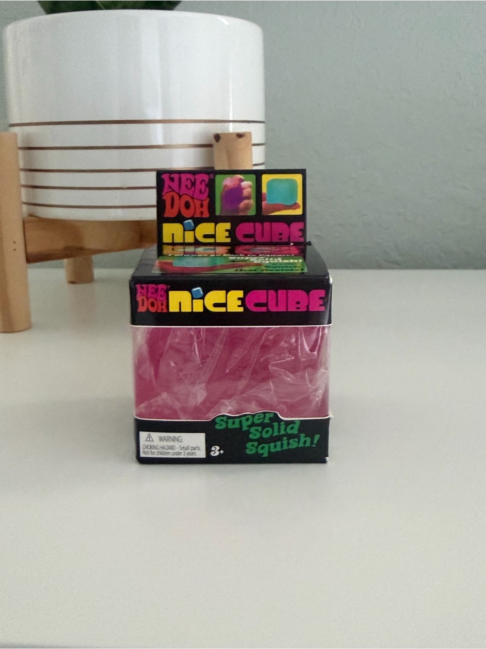 NeeDoh Nice Cube - Pink Squishy Cube